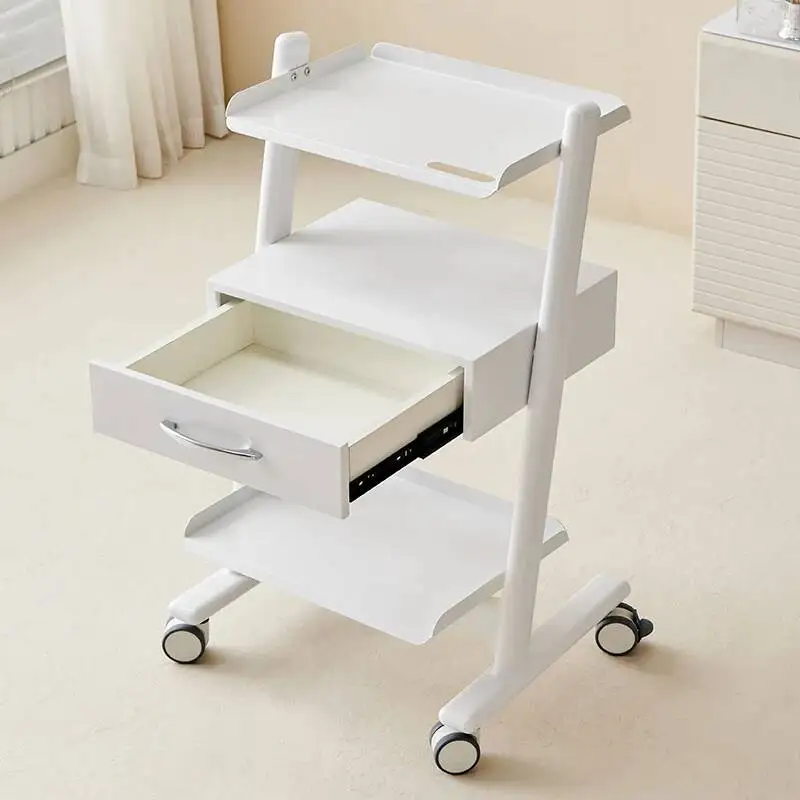 Trendy Moving Salon Trolley Beauty Storage Modern Nordic Trolley Cart Portable Luxury Carritos Organizadores Salon Furniture