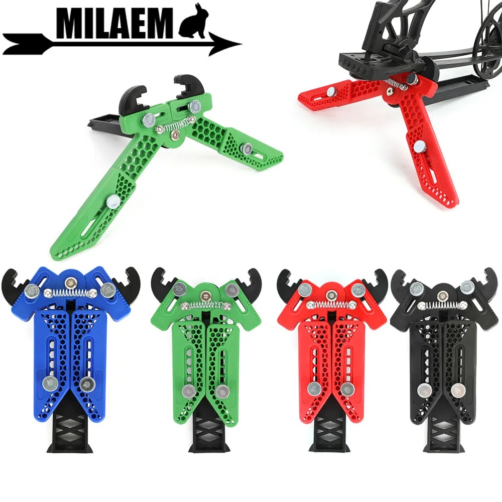 

1 шт. подставка для блочного лука, пластиковая подставка для лука, 3 ножки, кронштейн, регулируемый держатель для конечностей лука для стрельбы из лука, мишень