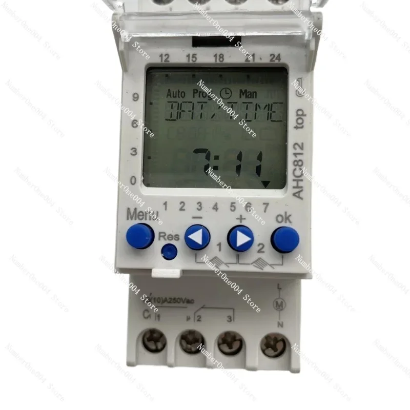 2 Channel Timer Programmable Timing Switch AHC812 Programmable Timing Switch 220V 16A