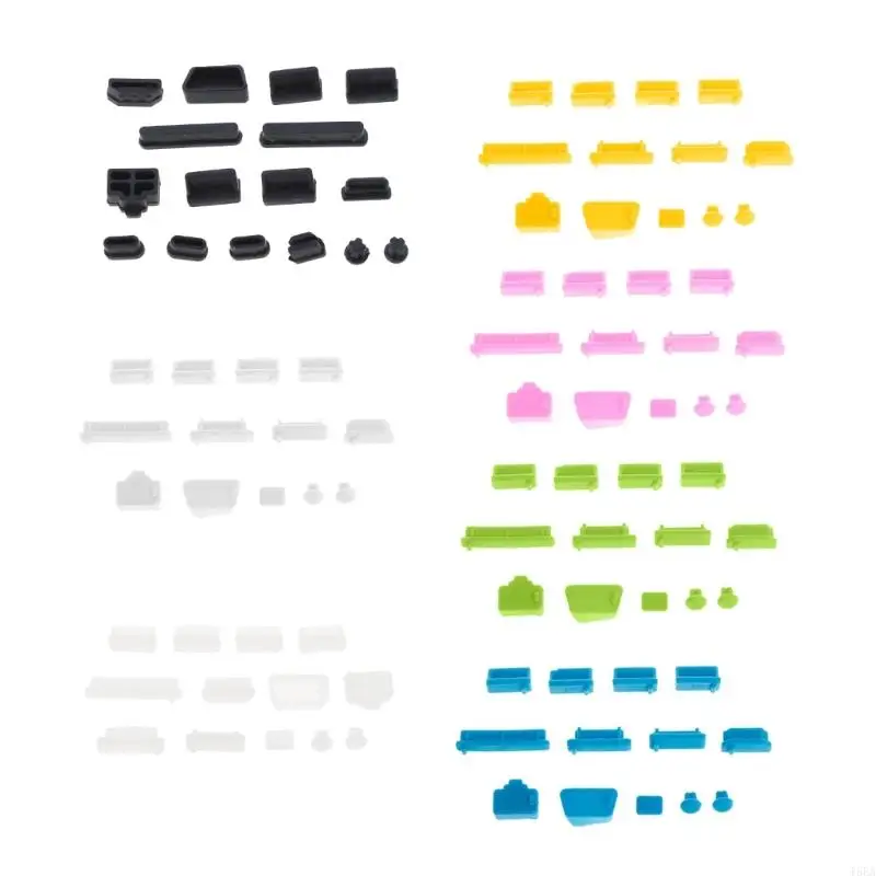 T5EA 13PCS Plugs Soft Silicone Data Port USB Protector Set Ноутбук Dus