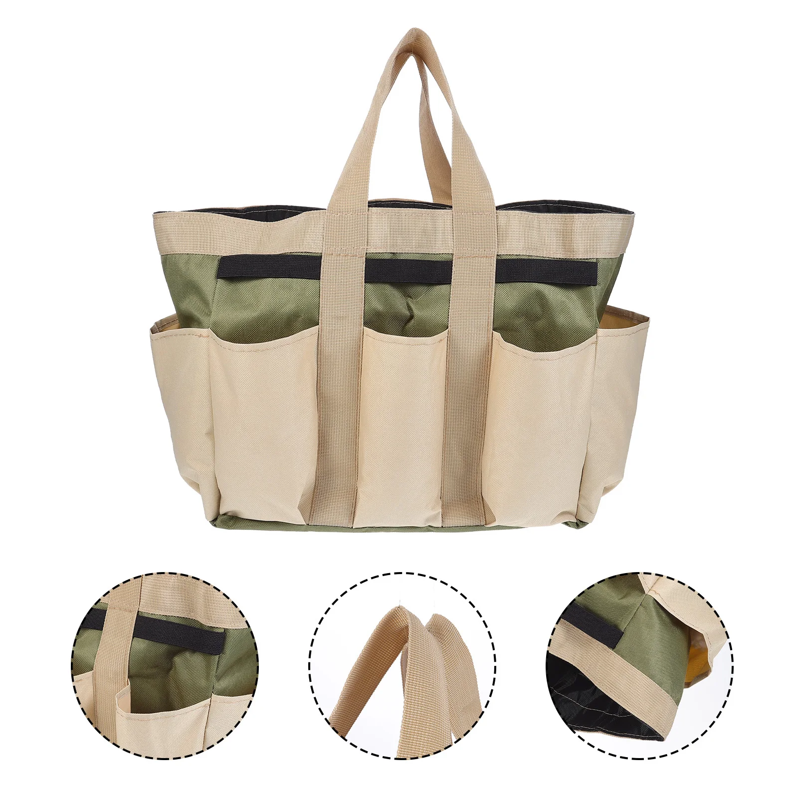 1 pz borsa per attrezzi da giardinaggio in tessuto Oxford organizer multitasche resistente all'usura per kit di attrezzi per fertilizzanti di semi borsa di grande capacità