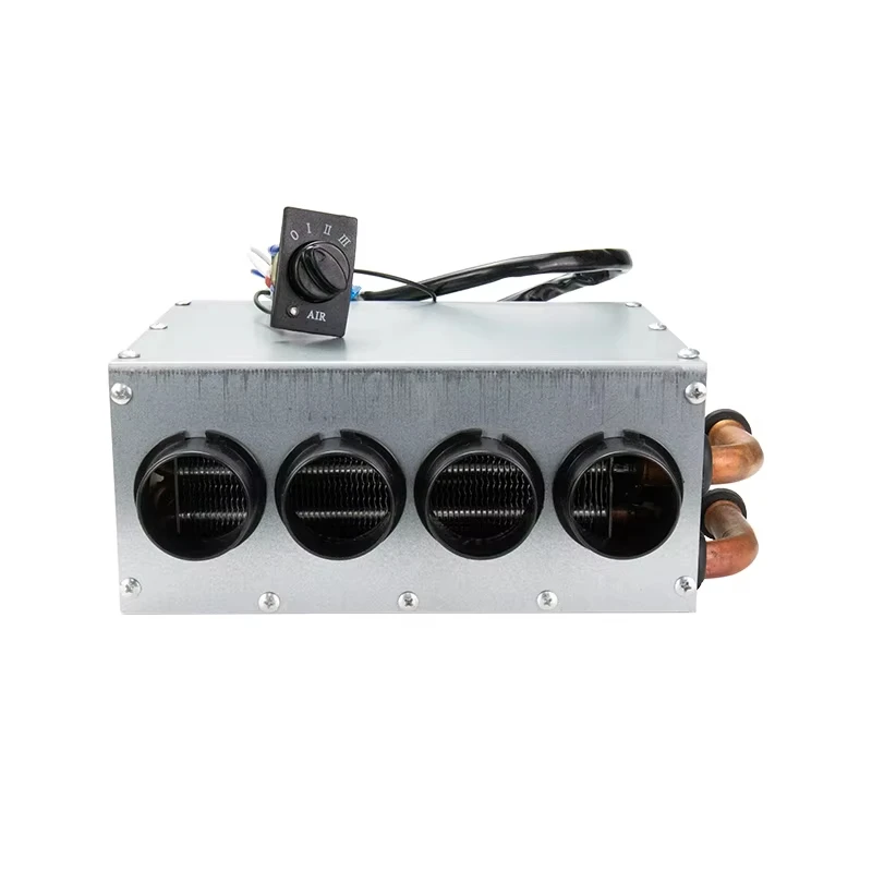 Universal Auto Car Heater Under Dashboard Coolant Heater 12V 24V with Switch Four Holes Automobile Car Van Excavator Auto Parts