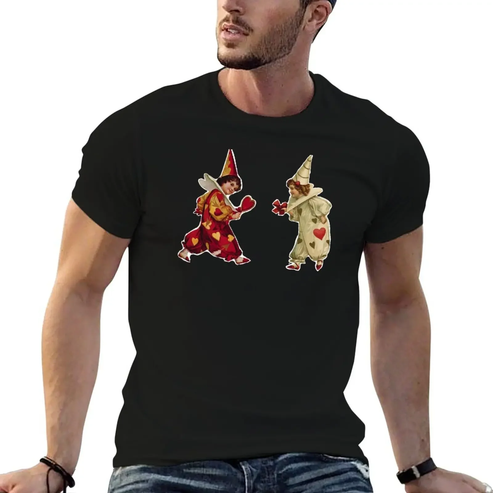 

Valentine Jesters T-Shirt vintage t shirts summer 2025 Personalized t-shirt customizeds mens t shirts