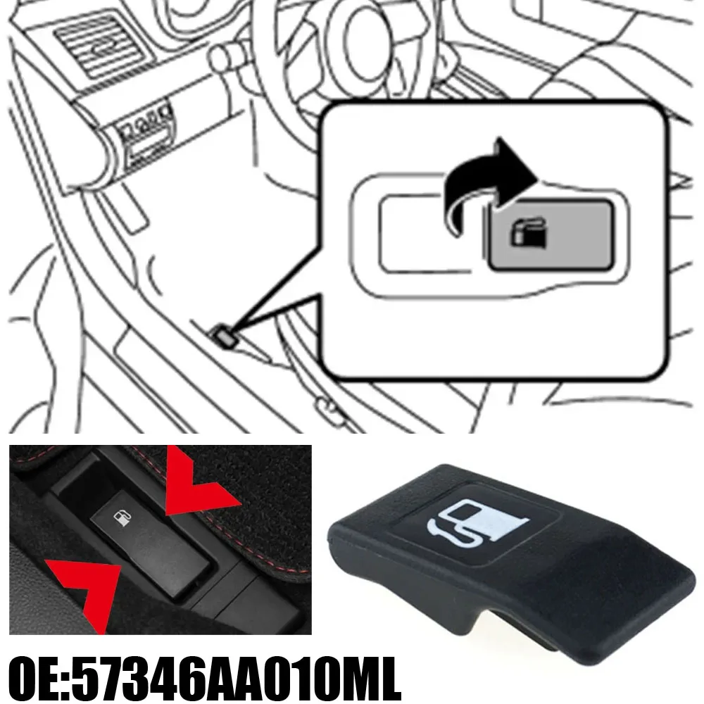 

1pc Car Fuel Tank Release Switch Cover Auto Accessories for Subaru Forester Legacy Impreza WRX Outback 1996-2001 57346AA010ML