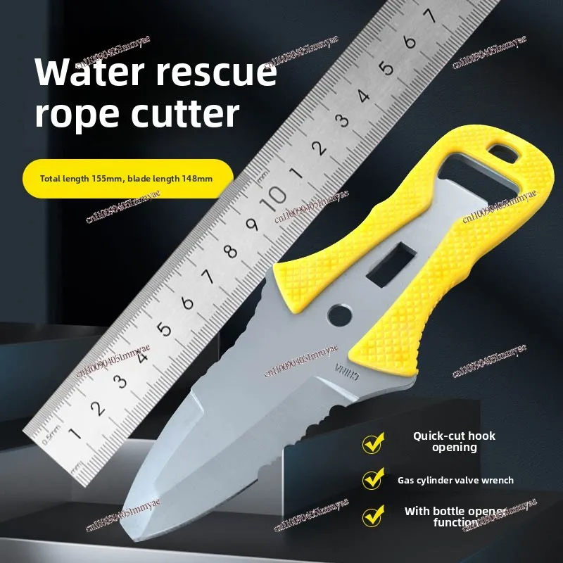 

Multifunctional rope cutter Fire water rescue knife Portable diving tool knife