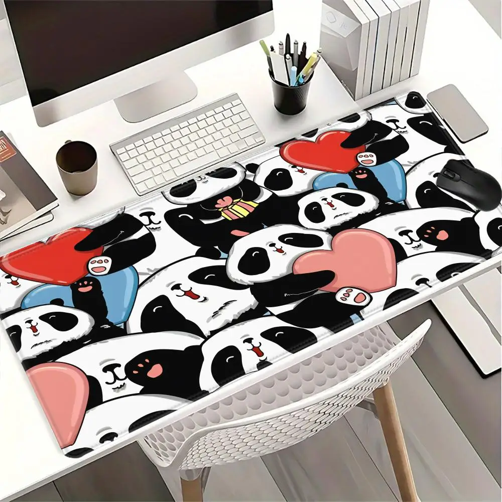 

XXL Large Size Gaming Mouse Pad, Kawaii Panda Theme Design, Non-Slip Rubber Desk Mat, Laptop Desk Pad, Gaming Accessories