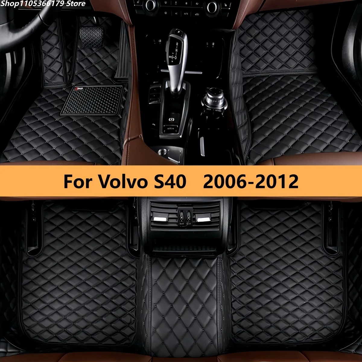 

Коврики для Volvo S40 2006-2012 годов выпуска, полный комплект, передний и задний ряд, ковровые покрытия для автомобиля.
