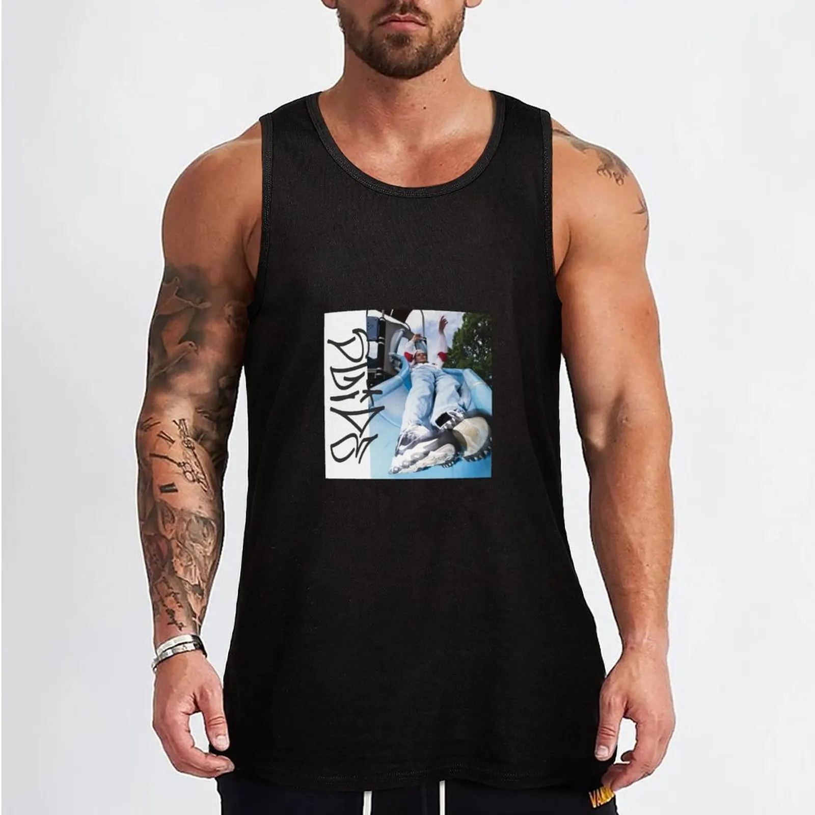 George Clanton - Slide Tank Top singlets for men men clothing basketball bodybuilding men