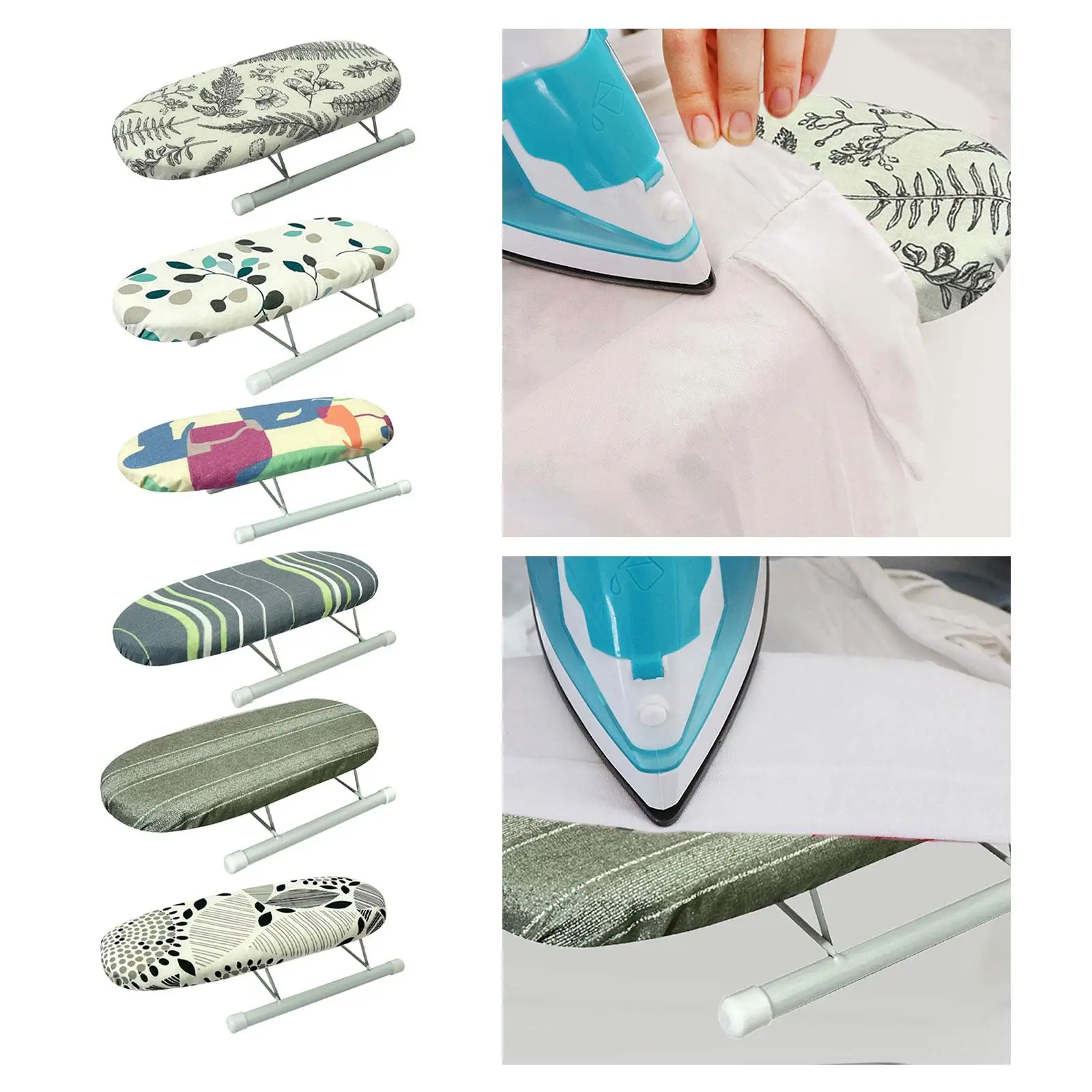 Sleeve Ironing Board Compact Countertop Press Pad Folding Legs Easy Operation for Small Spaces and Sewing Rooms