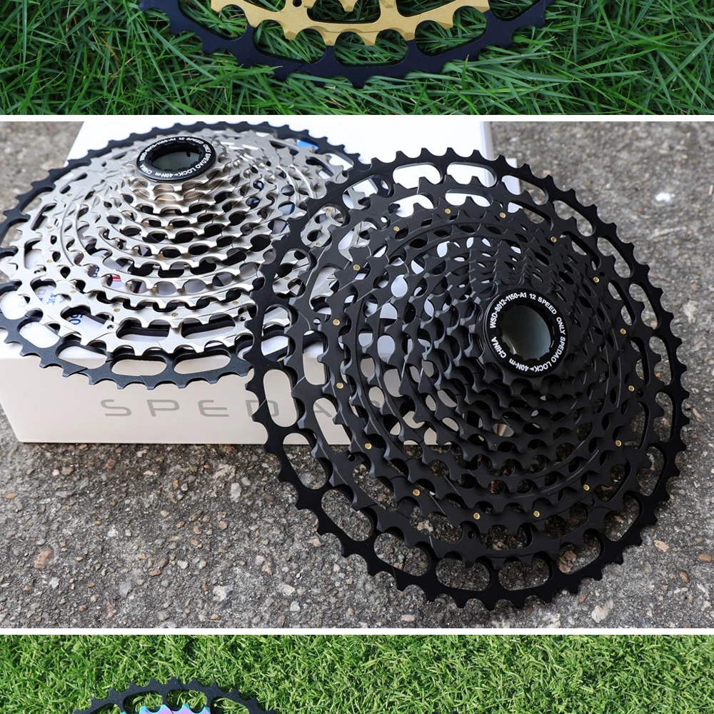 SPEDAO 12 Speed MTB Cassette 10-52T 10-50T 11-50T XD HG Freewheel Lightweight CNC K7 Sprocket Drivetrain Upgrade Bike Parts