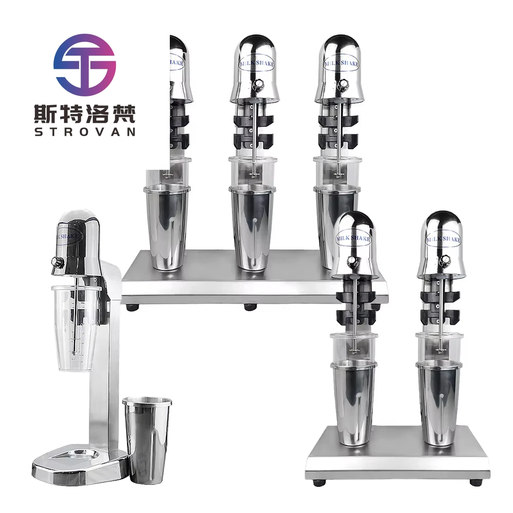 STLW JW ITOP Best Price 840W Maquina De Milk-shake Shaker Machine Bubble Tea  304+Pc Three Large Cup  Milkshakes Maker