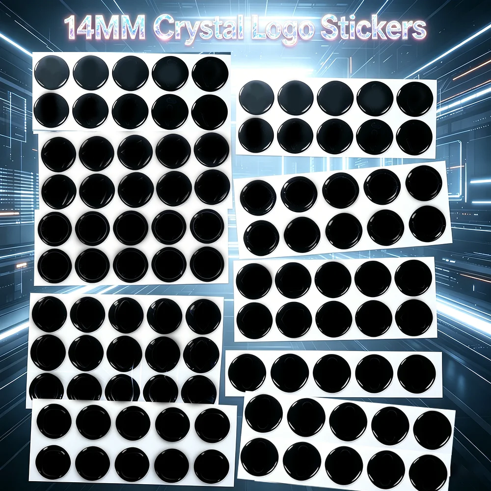 

Car Remote Key 14MM Crystal Logo Sticker Epoxy for KEYDIY KD XHORSE VVDI Remote Control for BM-W K-ia F-ord Toy-ota P-eugeot V-w