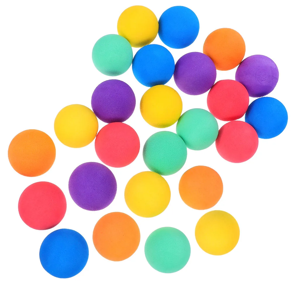 25 Stuks Kids Bounce Ball Set Zachte Sponsachtige Eva Speelballen Helder Gekleurde Sportbal Voor Kind Actief Spelen Thuis kinderdagverblijf Park Zwembad