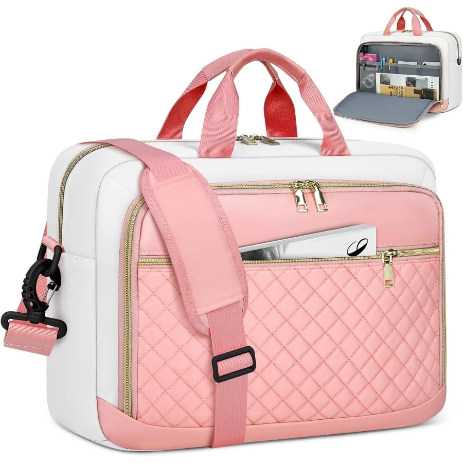 

Водонепроницаемая сумка через плечо для женщин и мужчин большой вместимости для хранения 17,3-дюймового ноутбука идеально подходит для деловой офисной работы