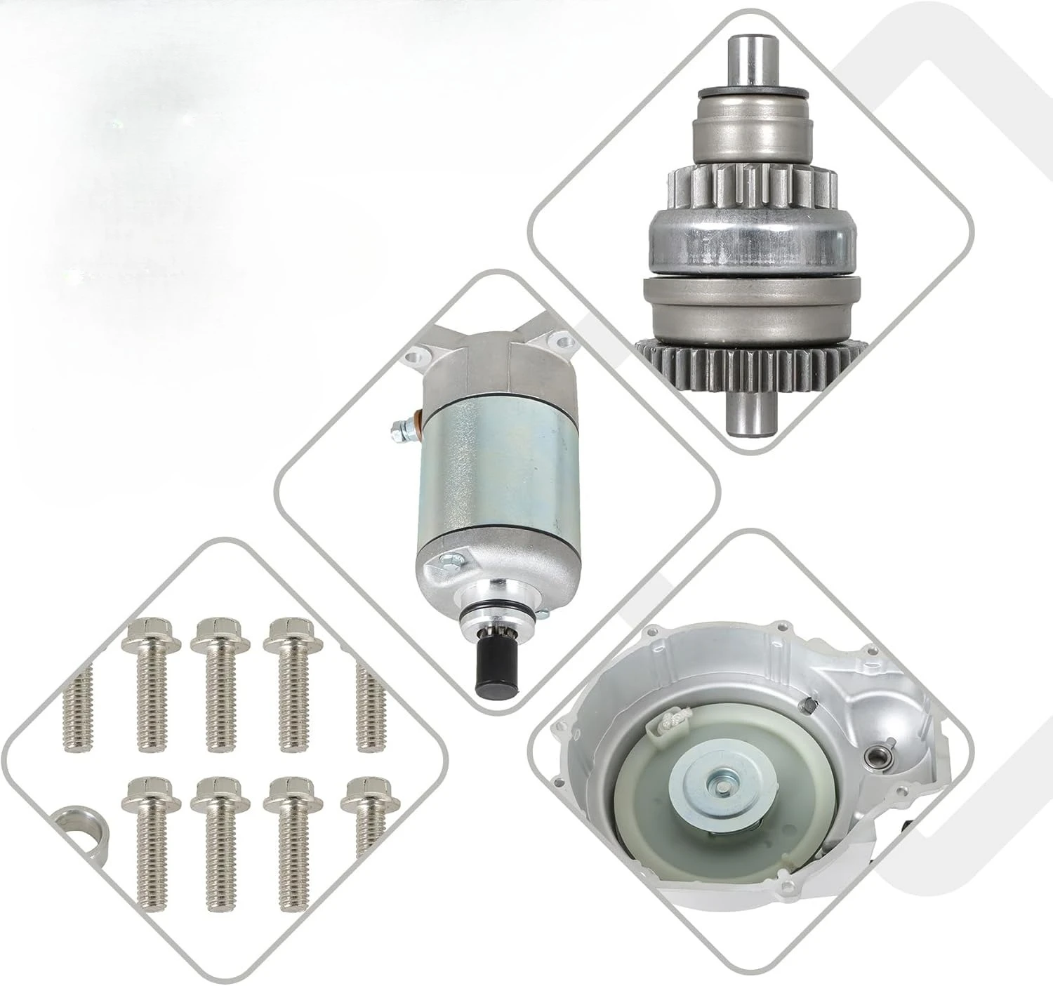 Recoil Starter Pull Start Drive Complete Kit Replacement for Polaris 1996-2013 Sportsman 500 HO