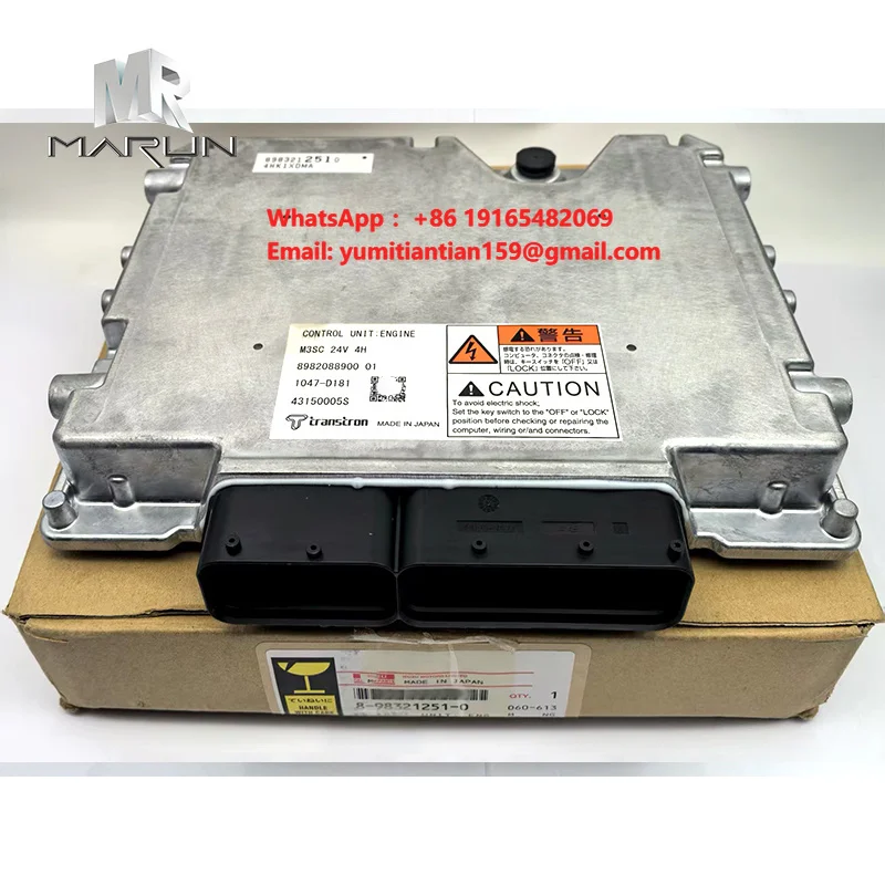8-98321251-0 4HK1 Original Control Unit ECU Engine Controller for Sumitomo Excavator Parts 8983212510