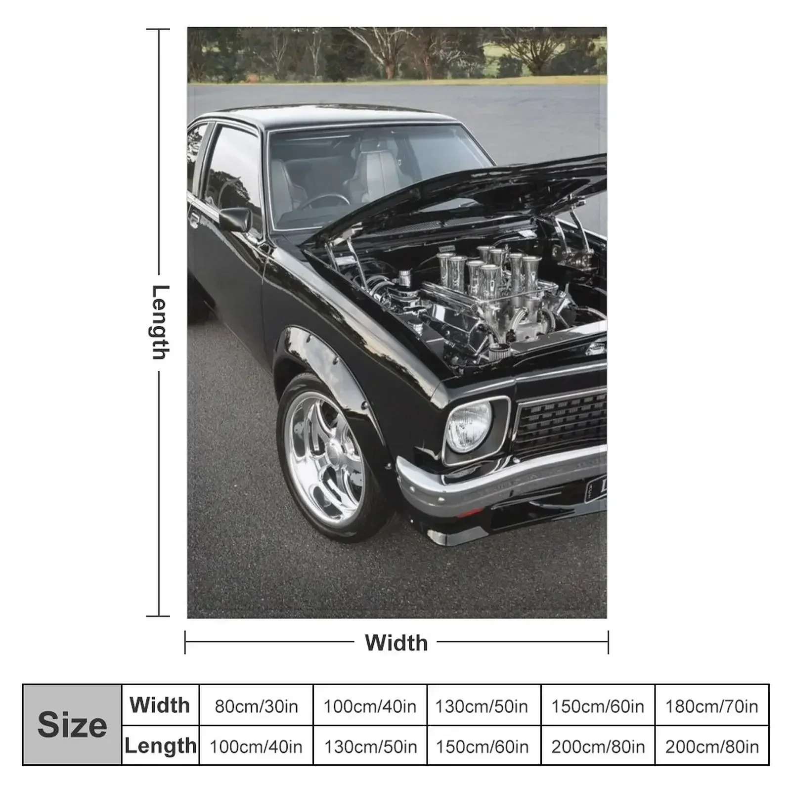 Stephen Barrie Holden LX Torana Throw Blanket couch cozy soft plush fuzzy picnic outdoor blanket