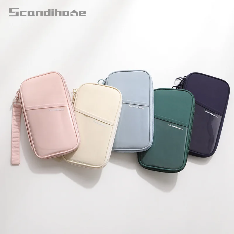 محفظة سفر لحامل جواز السفر بتقنية تحديد الهوية بموجات الراديو، فتحات بطاقات متينة مضادة للسرقة، حافظة واقية، منظم سفر للرحلات الجوية للنساء والرجال