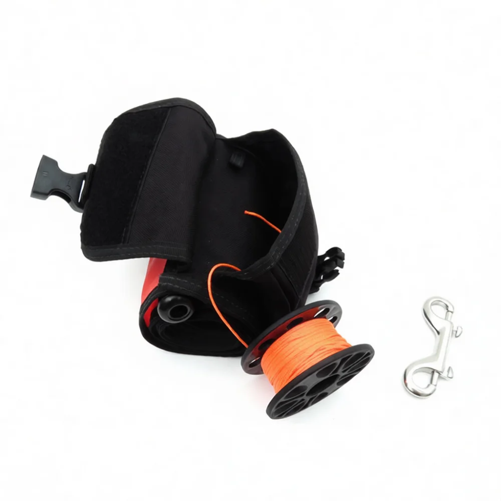 OSR Sports Scuba Diving Equipment SMB Buoy Reel With Storage Bag Portable Underwater Signaling Flag Accessory Set