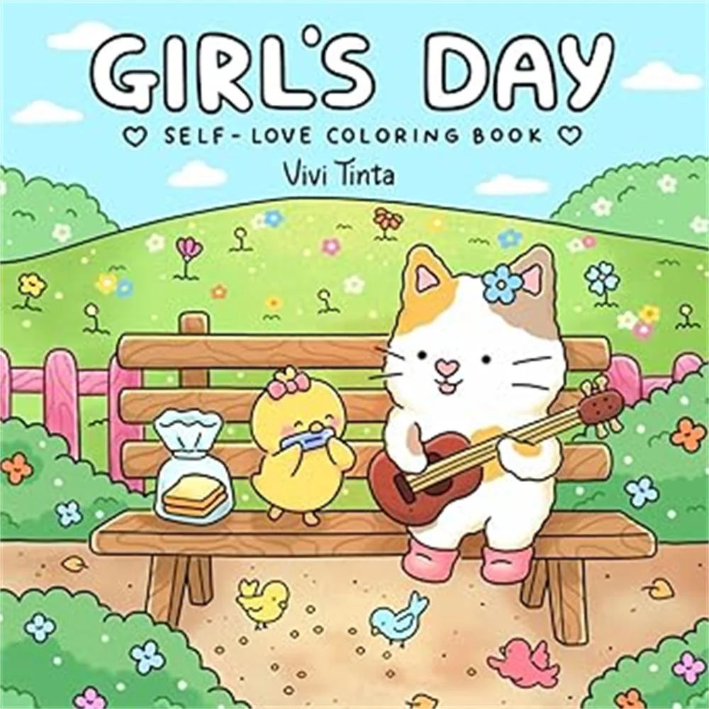 Girl’s Day: Self-Love Coloring Book for Adults & Teens Featuring Activities in Everyday Life