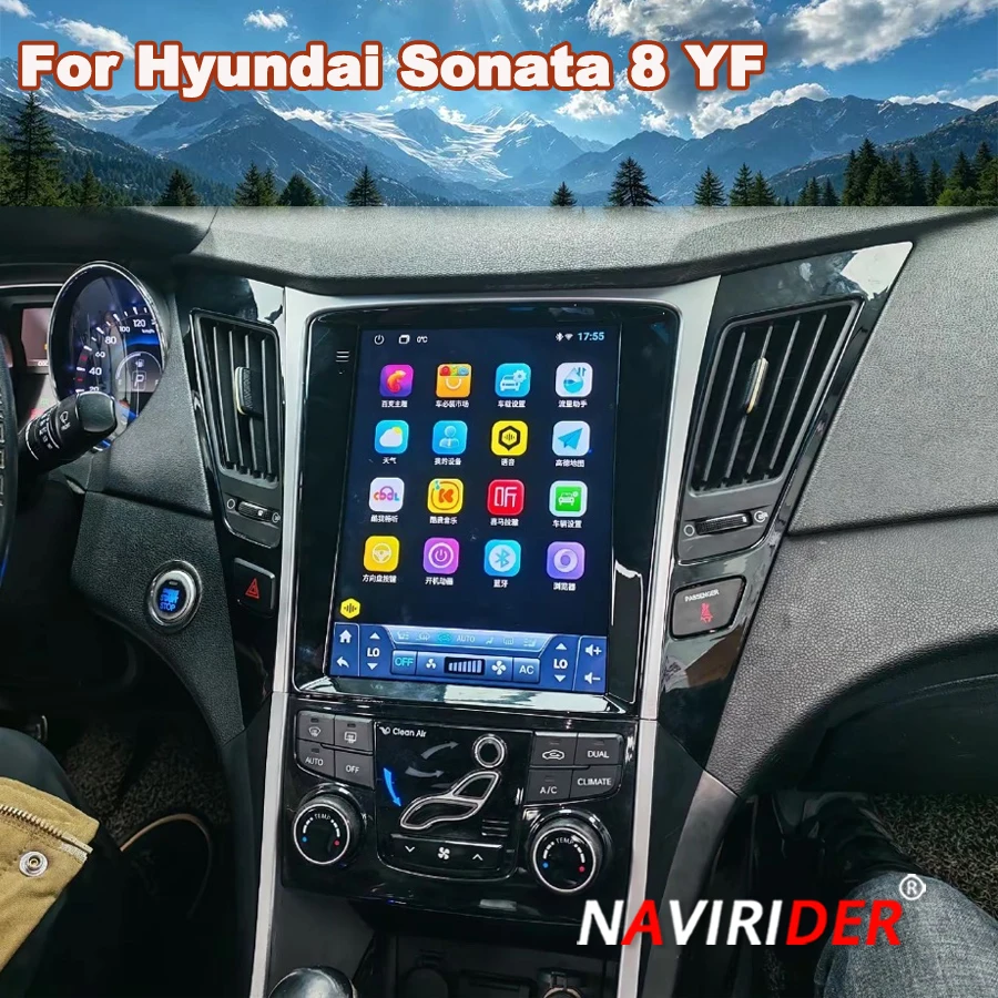 Carplay Screen For Hyundai Sonata 8 YF 2010 2011 2012 2013 2014 Android Auto Car Radio WIFI 4G GPS Multimedia Bluetooth Player