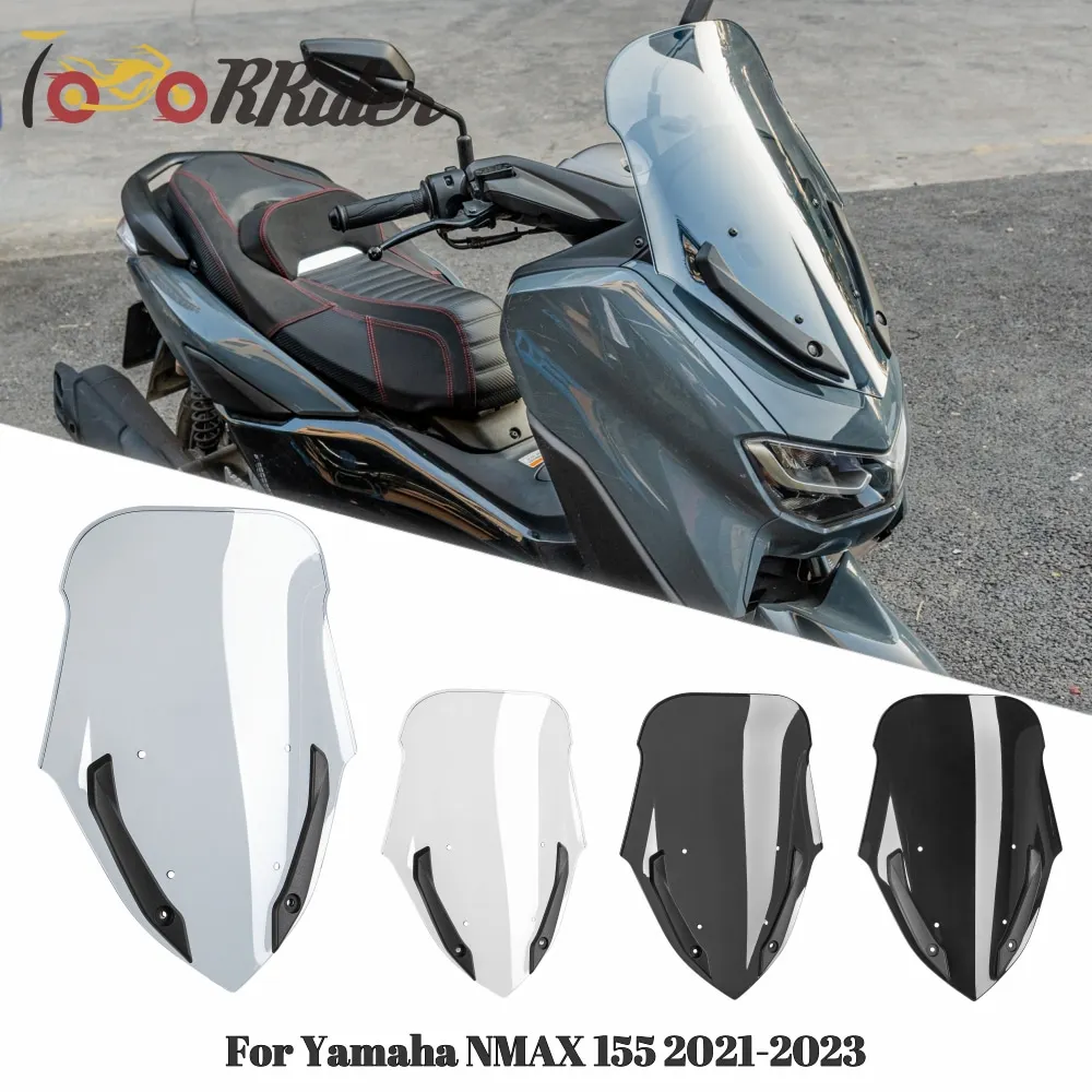 

For Yamaha NMAX 125 155 2021-2024 NMAX125 NMAX155 Motorcycle Windshield Windscreen Wind Shield Screen Airflow Deflectors Visor