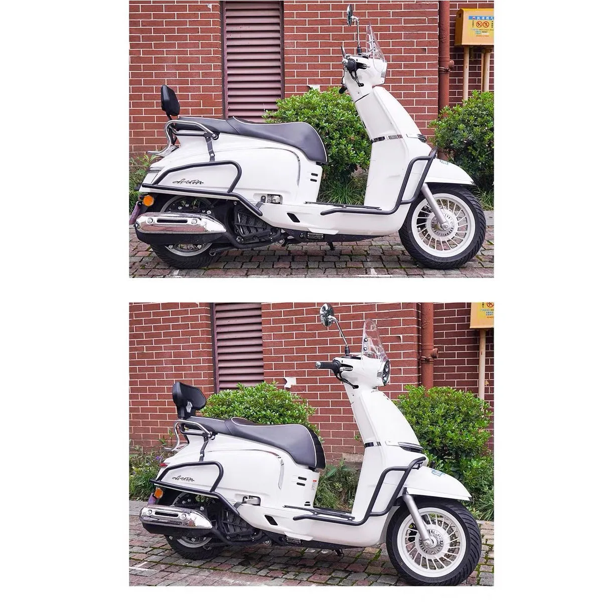 Fit For CFMOTO 150AURA backrest lumbar detachment rear seat lumbar cushion/engine bumper anti fall protection bracket device