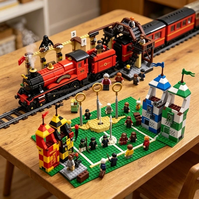 Moc Privet Drive  Grimmauld Place Quidditch Bus Train Model Building Block Toys for Birthday Gifts