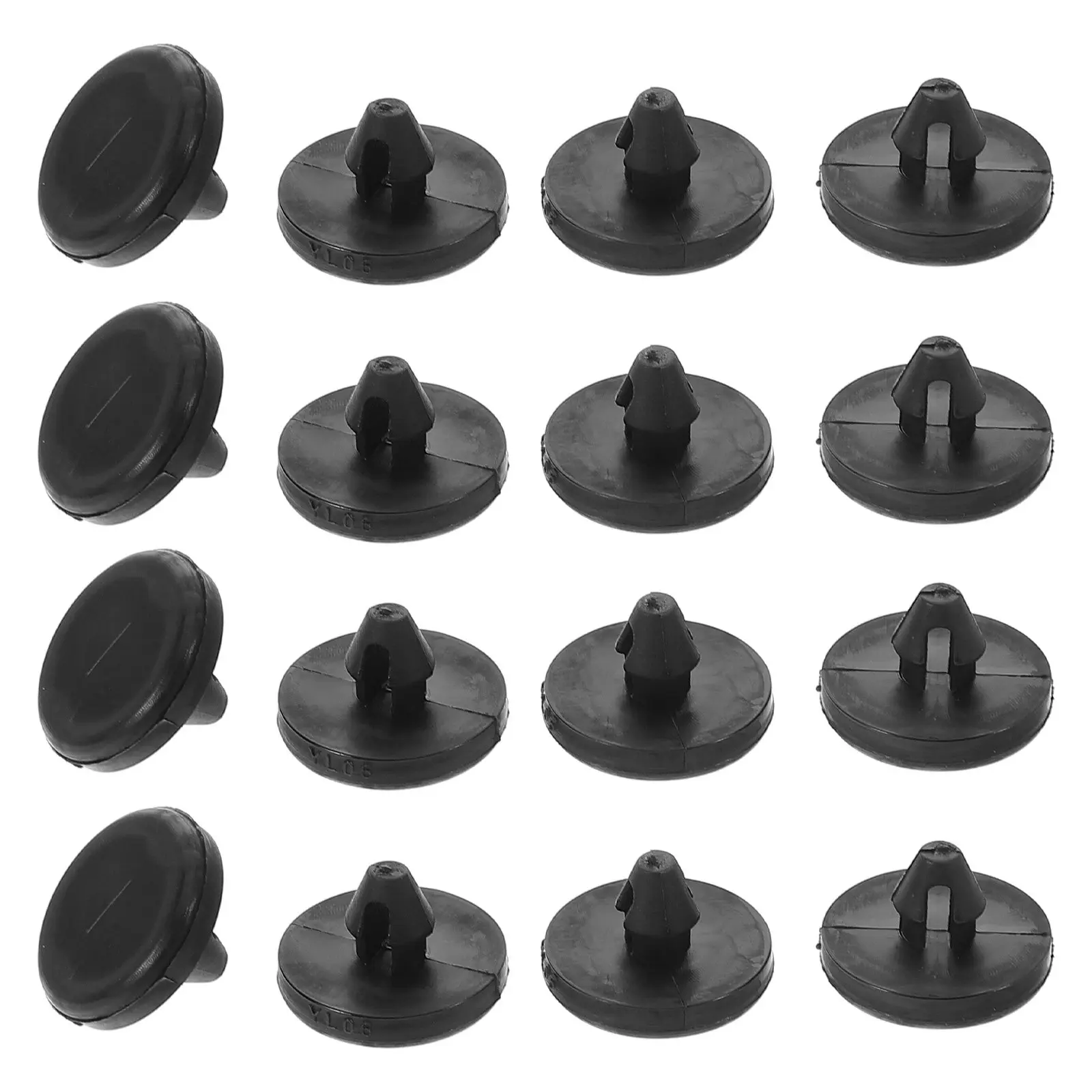 

12Pcs Universal Durable Brake Pedal Stopper Clips Plastic Automotive Clutch Pedal Switch Pad Fastener for Vehicle Safety