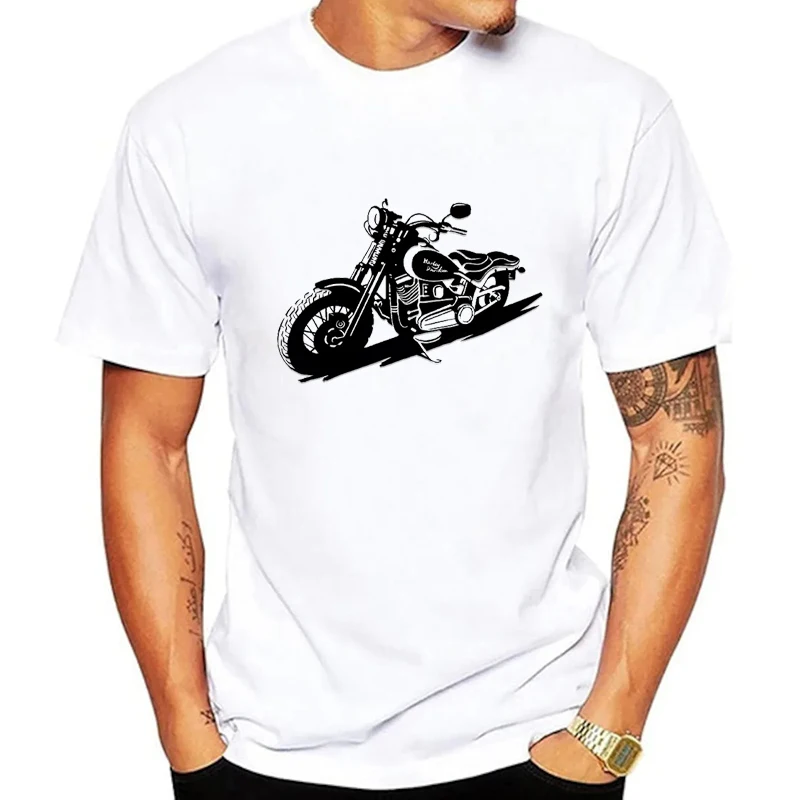 New Arival Men'S T-Shirt Cool Motorcycle Graphic Print Teenager Boys' Clothes Fashion Hip-Hop T-Shirts Men Short-Sleeved Tops