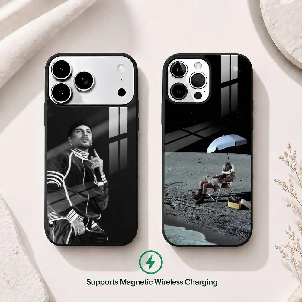 

Singer R-Rauw Alejandro Gift Phone Case For iPhone17,16,15,14,13,12,11 Plus,Pro Compatible with magnetic wireless charging
