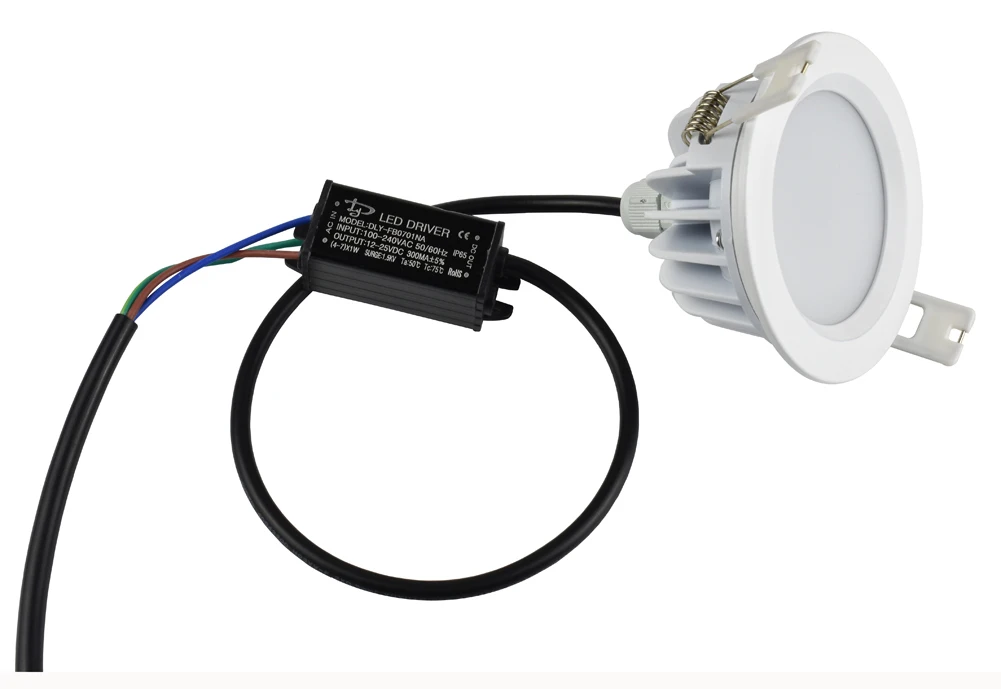 4 Pack 7W 9W Waterproof LED Downlight Opening 80mm 3 inch AC 85-265V IP65 for Outdoor Bathroom Sauna room LED Ceiling  Light