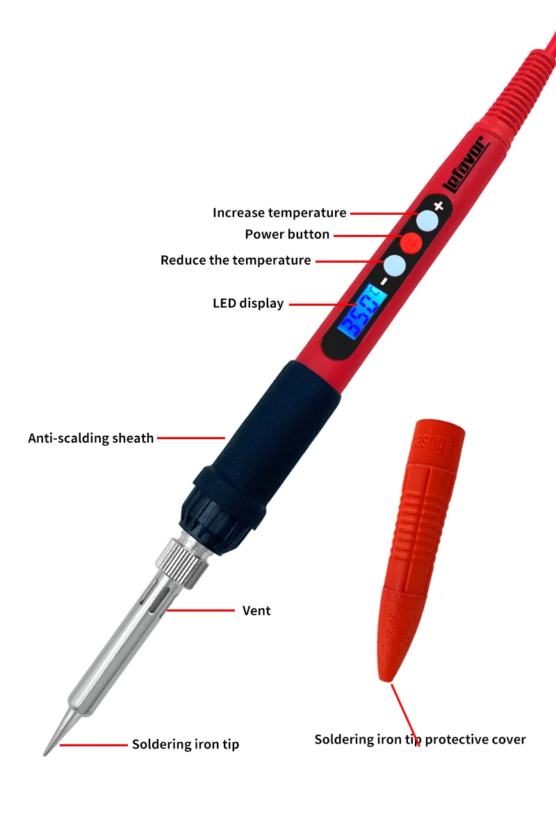 Electric soldering iron 80W LCD Digital Display Adjustable temperature soldering iron tips 220V/110V Welding solder tools