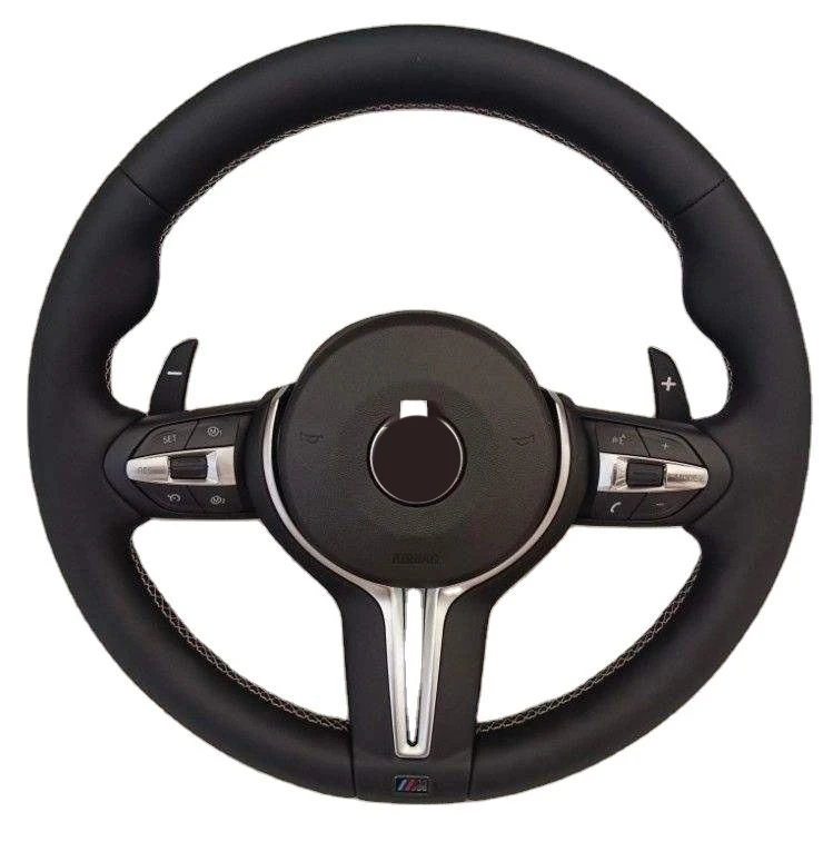 E90 E92 E60 Steering Wheel for bmw Factory Price Custom Black Perforated Leather M Sport Steering Wheel 2024 New Design