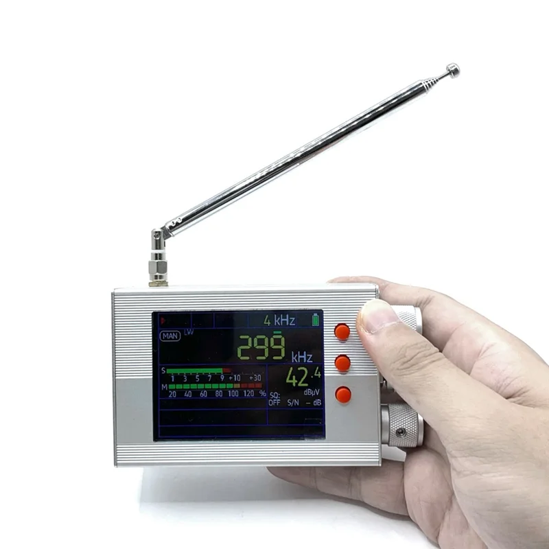 フルバンド TEF6686 FM/AM 短長波高周波ラジオ受信機伸縮アンテナシルバー 144Khz-27000Khz スペアパーツ