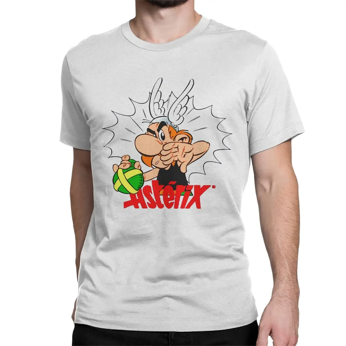 Cool Asterix And Obelix Manga T-Shirt for Men Women Pure Cotton T Shirts Anime Cartoon Short Sleeve Tees Plus Size Clothing