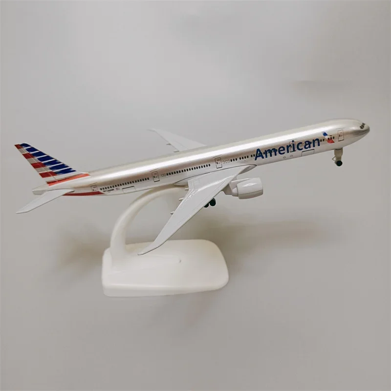 19cm USA Air American AA Airlines Boeing 777 B777 Airways Alloy Metal Airplane Model Diecast Air Plane Model & Wheels Aircraft