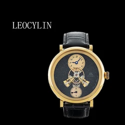 LEOCYLIN shanghai original sapphire Automatic mechanical watch for men fashion 41mm business Wristwatches Relogio Masculino