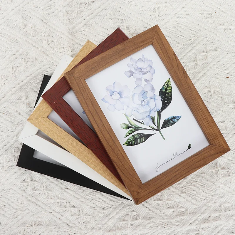 Simple wooden photo frame, table setting, multi-size picture frame, wall photo wall, photo frame