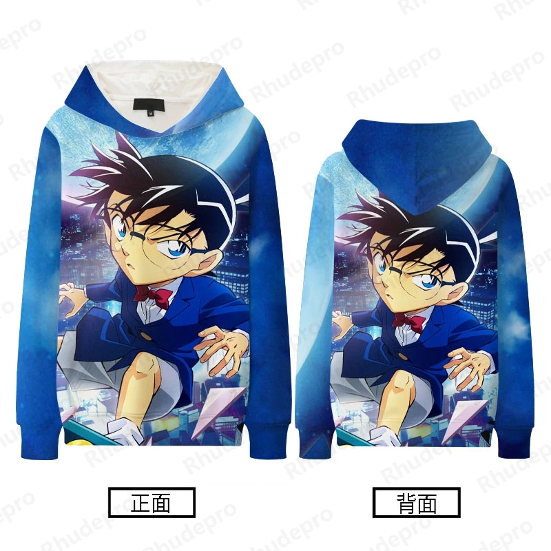 2024 Japanese Detective Conan And Hooded Hoodie Men Women Boy Strange Thief Kidu Kudo Shinichi Hakuhara Ai Clothes Tide