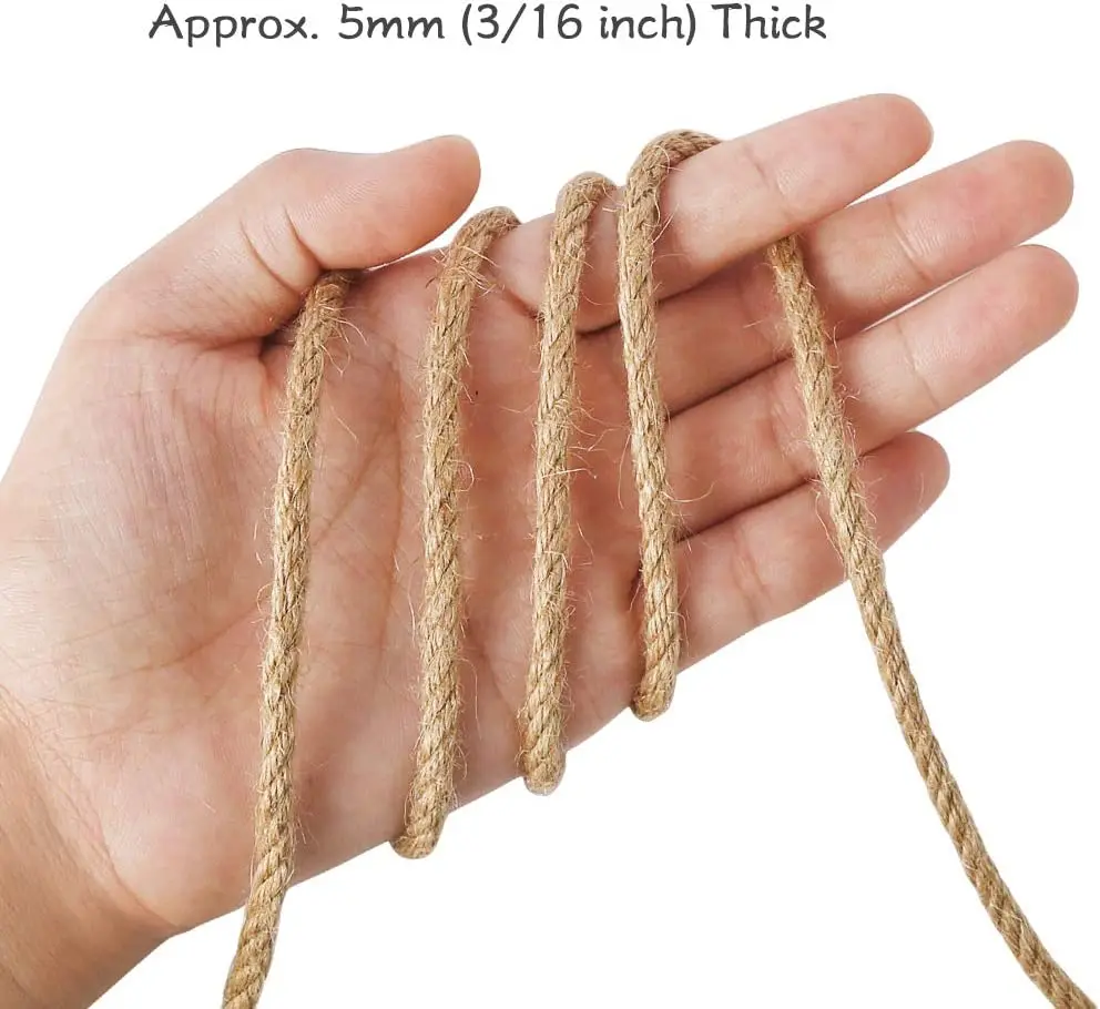 heavy duty manufacturer natural raw jute yarn sisal rope twisted