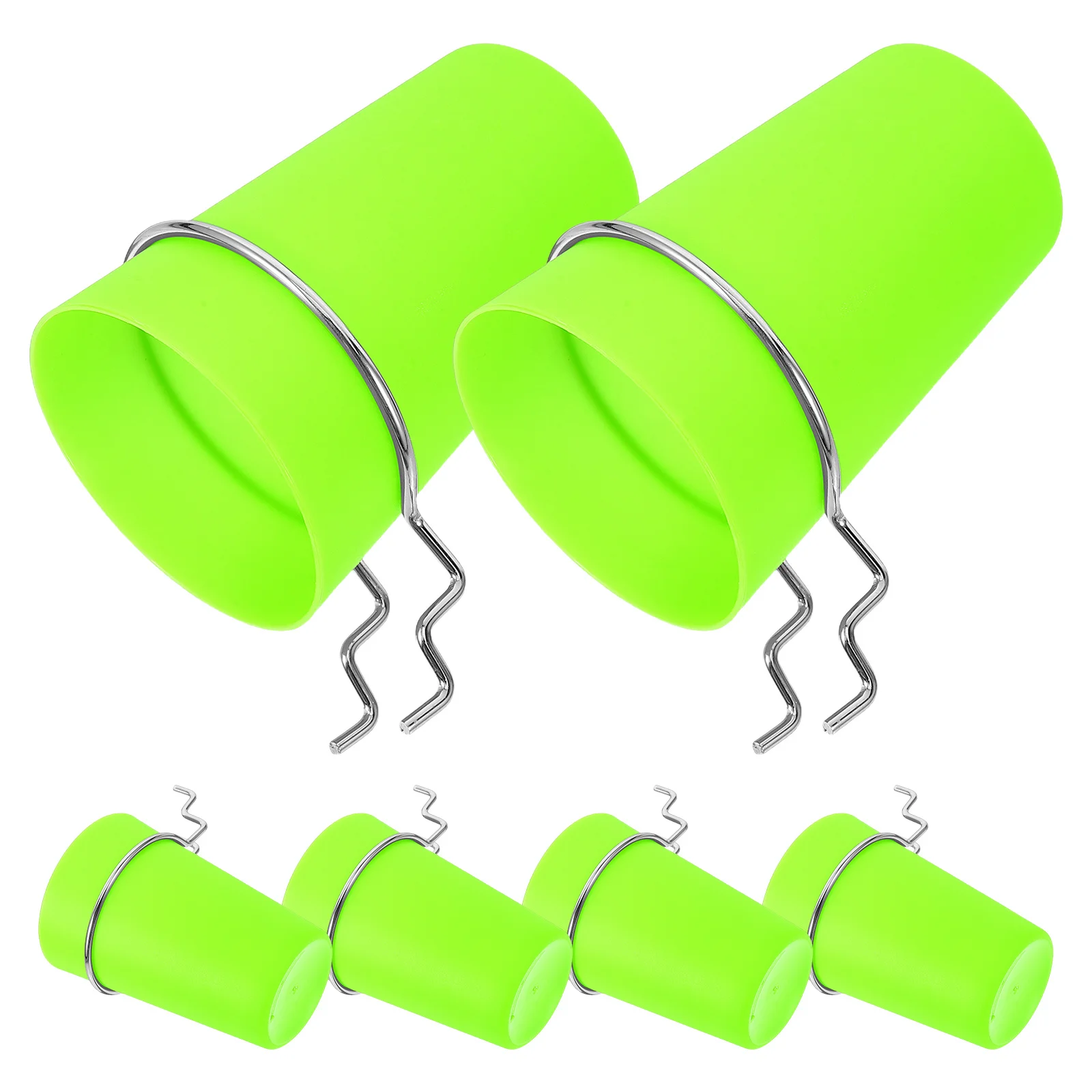 

6Pcs Pegboard Tool Organizer with Storage Cups and Ring Hooks Space Saving Wall Mount System for Workshop Garage Office