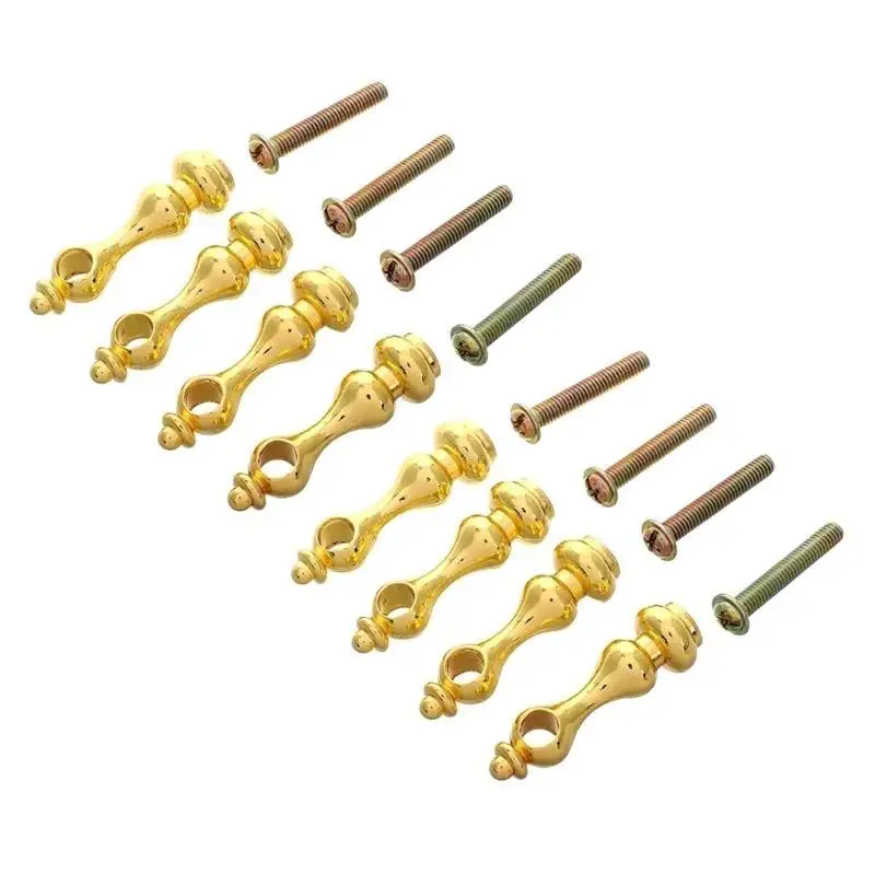 

Pack of 8 Practical Metal Furniture Spindles Convenient for Glass Railing Post Bolts and Cabinet Connectors Daily Use