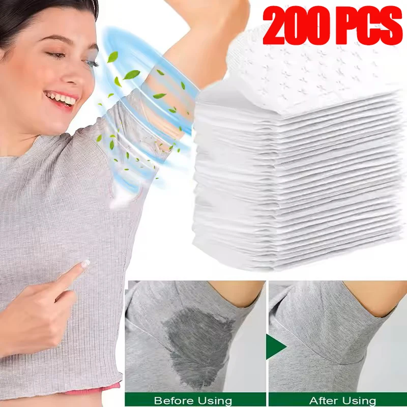 

10/50/100/200pcs Underarm Pads Dress Clothing Perspiration Deodorant Pads Armpit Care Sweat Absorbent Pads Deodorant Women Men