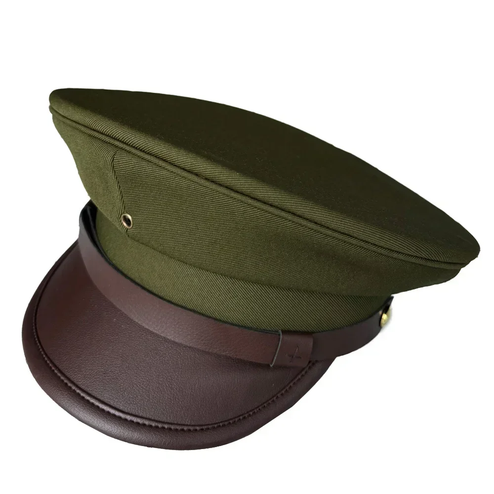 WWII WW2 US OFFICER WIDE BRIM EAGLE BADGE HAT CAP WORLD WAR II SOLDIER MILITARY WAR REENACTMENTS EQUIPMENT