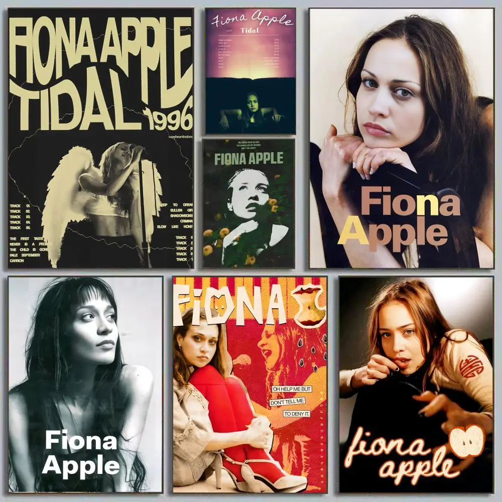F-Fiona A-Apple اللوحة الخط مساحات شخصية قماش ملصق جدار جدارية الفن صور لغرفة ديكور المنزل #3