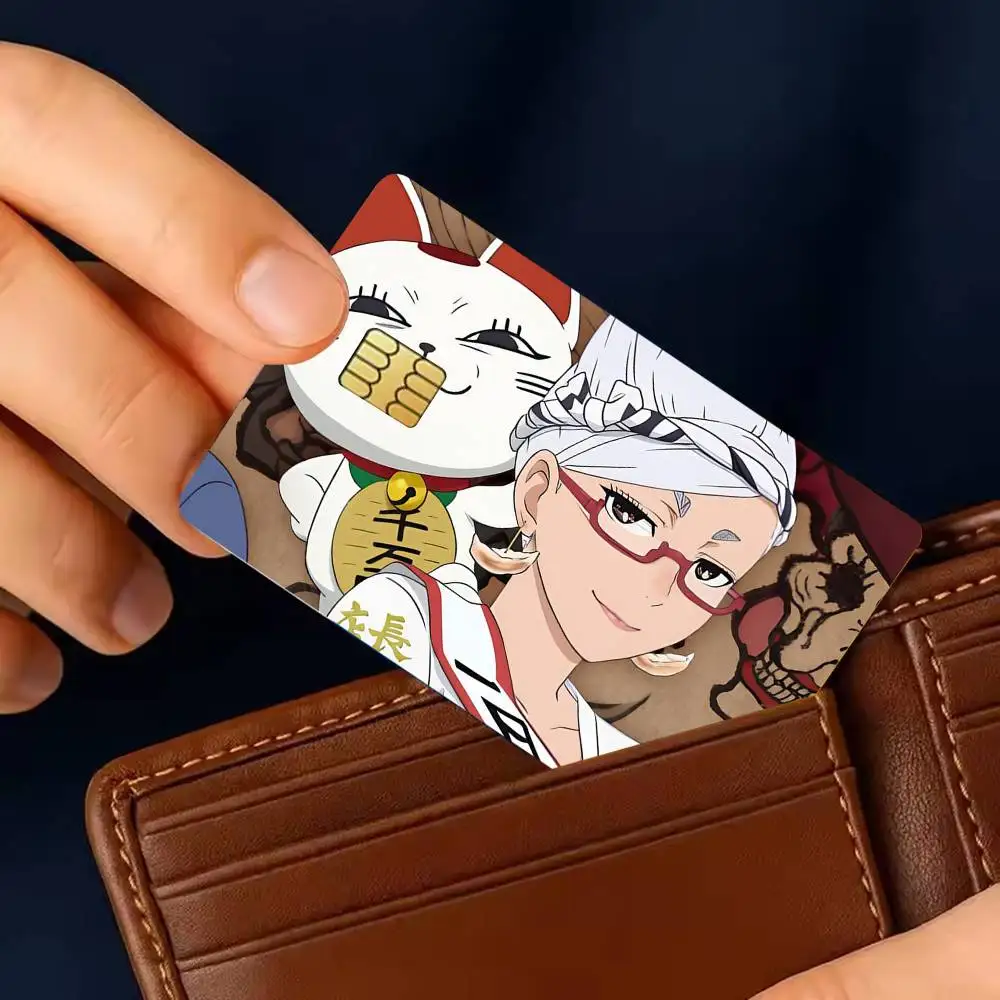 D-Dandadan Turbo G-Granny Sticker Film Tape Skin for Credit Card Debit Card Waterproof Stickers
