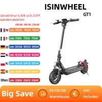 isinwheel GT1 Electric Scooter 800W Motor 48V10Ah Battery EScooter 10 Off-Road Pneumatic Tire Foldable City Commuter E-Scooter