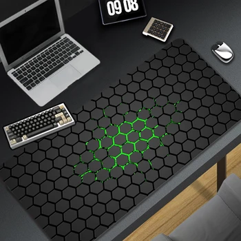 Gaming Mouse Pad Geometric Large Gaming Mousepad Computer Desk Mat XXL Gamer Mats 900x400mm Mouse Mat Rubber Keyboard Pads