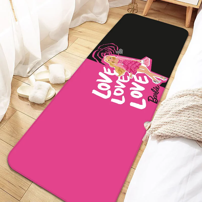 Fashion Cute Girl B-Barbies Entrance Non-slip Doormat Washable Kitchen Carpet Living Room Hallway Rugs Bathroom Bath Door Mats